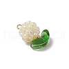 Glass Seed Beads Pendants PALLOY-MZ00592-01-3