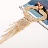 Alloy Crystal Rhinestone Tassel Long Necklaces for women FS-WG8A591-02-1