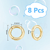 Unicraftale 8Pcs Brass Twister Clasps KK-UN0002-53-3