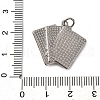 Brass Micro Pave Cubic Zirconia Pendants KK-P308-80P-3