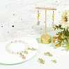 SUPERFINDINGS 8Pcs 8 Style Brass Micro Pave Clear Cubic Zirconia Pendants ZIRC-FH0001-25-2