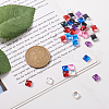 Cheriswelry 140Pcs 7 Colors Electroplate Glass Cabochons EGLA-CW0001-01-14