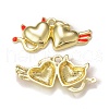 Rack Plating Alloy Enamel Pendants PALLOY-P291-08G-02-1