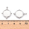 304 Stainless Steel Pendant Cabochon Settings STAS-T065-94P-3