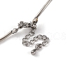 Rack Plating Brass & ABS Plastic Pearl Beads Round Link Chain Necklaces for Women NJEW-C059-08P-3