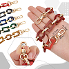   5Pcs 5 Colors Acrylic and CCB Plastic Link Chains Bag Handles AJEW-PH0002-65-2