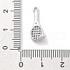 Rack Plating Brass Clear Cubic Zirconia Pendants KK-M102-17P-A-3