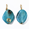 Natural Crackle Agate Pendants G-S359-267-3