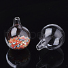 Handmade One Hole Blown Glass Globe Bottles X-BLOW-T001-01D-2