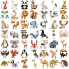 50Pcs 50 Styles PVC Stickers PW-WGD1252-01-5
