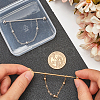 Gorgecraft 2Pcs 2 Colors Brass Hanging Chain Brooches FIND-GF0006-86-3