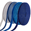 ARRICRAFT 4 Rolls 4 Colors Single Face Velvet Ribbons SRIB-AR0001-18-1
