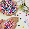 SOFPLATE 500Pcs Opaque Acrylic Beads SACR-SP0001-09-3