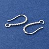 Long-Lasting Plated Brass Ear Wire KK-K381-07S-2