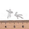 Brass Micro Pave Clear Cubic Zirconia Pendants KK-K351-46D-P-3