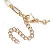 Rainbow Color Faceted Round Glass Beaded Bracelets BJEW-JB10668-4