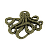 Octopus Tibetan Style Alloy Pendants TIBEP-R344-43AB-LF-1