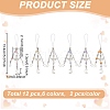 Alloy & Acrylic Mobile Straps HJEW-GO00063-2