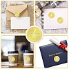 34 Sheets Self Adhesive Gold Foil Embossed Stickers DIY-WH0509-010-4