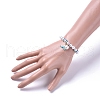 Plastic Imitation Pearl Stretch Bracelets and Necklace Jewelry Sets X-SJEW-JS01053-01-9