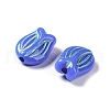 Plating Opaque Acrylic Beads OACR-G016-25F-3