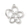 Brass Micro Pave Cubic Zirconia Pendants KK-D283-05P-1