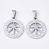 201 Stainless Steel Pendants STAS-N089-34P-1