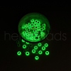 480Pcs 8 Style Flat Round Luminous Acrylic Beads DIY-YW0003-01-6