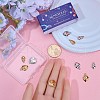 SUNNYCLUE 12Pcs 6 Styles Ion Plating(IP) 304 Stainless Steel Charms STAS-SC0008-82-3