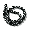 Natural Black Onyx Round Beads Strand X-G-L087-12mm-01-4