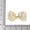 Brass Micro Pave Cubic Zirconia Fold Over Clasps KK-U052-10G-3
