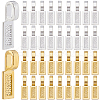 SOFPLATE 100Pcs 2 Colors Tibetan Style Alloy Glue-on Flat Pad Bails FIND-SP0001-90-1