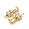 Brass Micro Pave Cubic Zirconia Peg Bails KK-S397-04A-2
