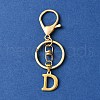 304 Stainless Steel Initial Letter Charm Keychains KEYC-YW00005-04-1