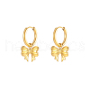 Elegant Stainless Steel Bowknot Hoop Earrings UM1027-1-1
