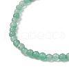 Natural Green Aventurine & Cherry Quartz Glass Round Beaded Stretch Bracelets for Women BJEW-JB11927-02-4
