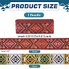   4.8~5 Yards Elephant/Cross/Rhombus Ethnic Style Polyester Jacquard Wide Ribbon OCOR-PH0004-35A-2