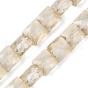 Electroplate Glass Beads Strands EGLA-L045-B-PL03-1