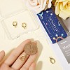 SUNNYCLUE 6Pcs Brass Spring Gate Rings FIND-SC0010-95-3