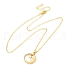 Brass Micro Pave Clear Cubic Zirconia Pendant Necklaces NJEW-S438-05B-G-4
