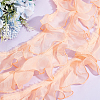 BENECREAT 10M Pleated Organza Ribbons ORIB-BC0001-05-5