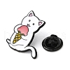 Cat with Ice Cream Enamel Pins JEWB-E026-01EB-03-3