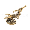 Brass  Seahorse Statue Sculpture KK-D370-03AG-2