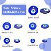 Olycraft 25Pcs 5 Style Transparent Glass Pendants LAMP-OC0001-60-2