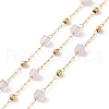 Natural  Square Beaded Chains AJEW-J035-02G-06-1