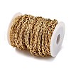 304 Stainless Steel Textured Cable Chains STAS-P386-07G-3