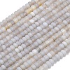 Natural Gery Aagate Beads Strands G-P575-A42-6x4mm-2