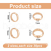ARRICRAFT 60pcs 2 style Brass Bead Frame KK-AR0002-94-2