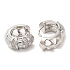 Rack Plating Brass Thick Hoop Earrings EJEW-R152-02P-2
