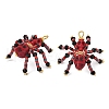 Halloween Theme Dyed Synthetic Turquoise & Glass Seed Beads Pendants PALLOY-MZ00774-2
